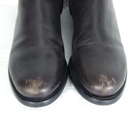 Tory Burch Women's Derby US 6M Brown Leather Flat Ankl Chelsea Bootie Boots - Picture 10 of 15